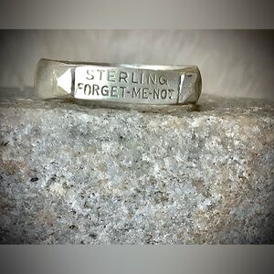 Silver Sterling Forget-Me-Not Ring, 7